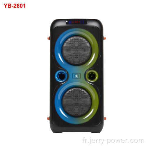 Trolley haut-parleur Super Power Couleur à la mode avec microphone sans fil YB-2601